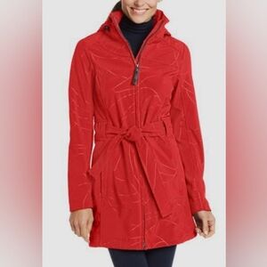 Lole Red Trench Coat Size 10-12 (L)